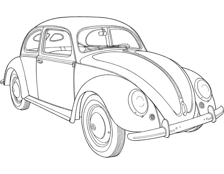 Coloriage d'une voiture automobile dans un paysage urbain
