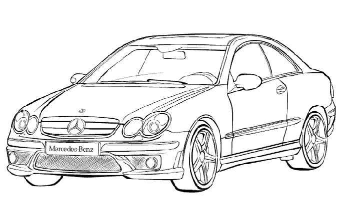 Coloriage d'une voiture de course sur un circuit