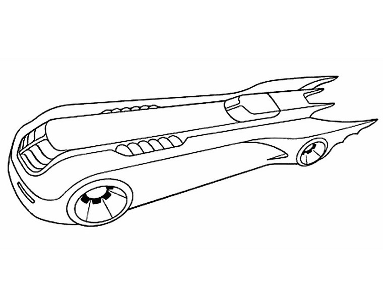 Coloriage d'une voiture de sport sur route ouverte