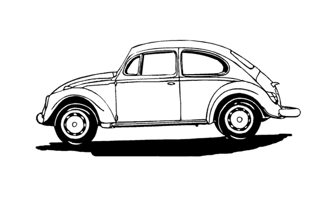 Coloriage d'une voiture de sport sur une route sinueuse