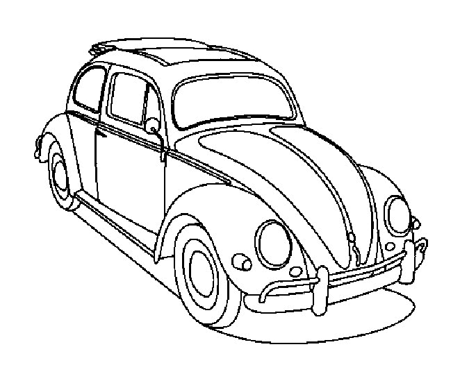 Coloriage d'une voiture sportive sur un fond simple