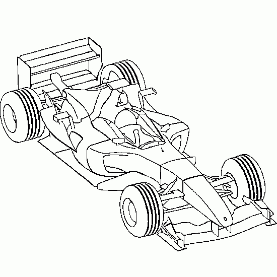 Coloriage d'une voiture automobile avec des détails dynamiques