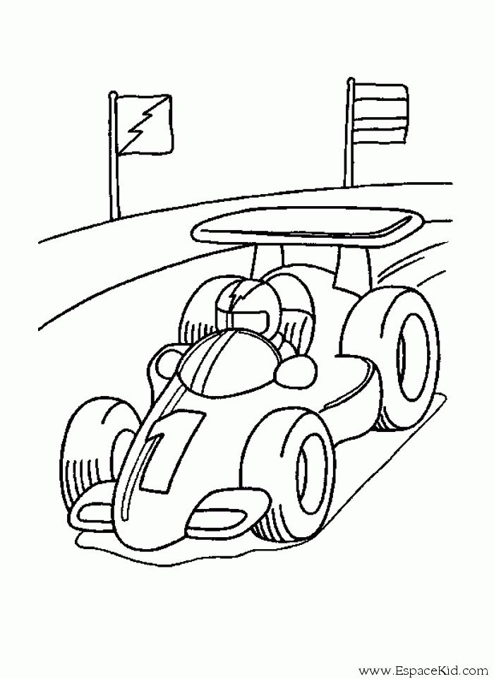 Coloriage d'une voiture de sport sur fond de paysage urbain