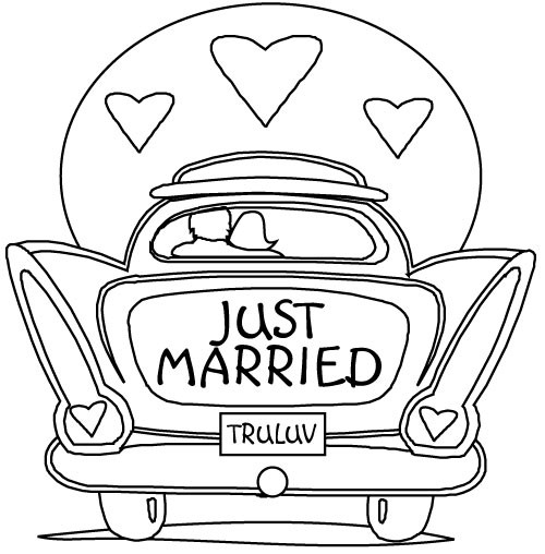 Coloriage d'une voiture de sport sur une route Coloriage d'une voiture de sport sur une route