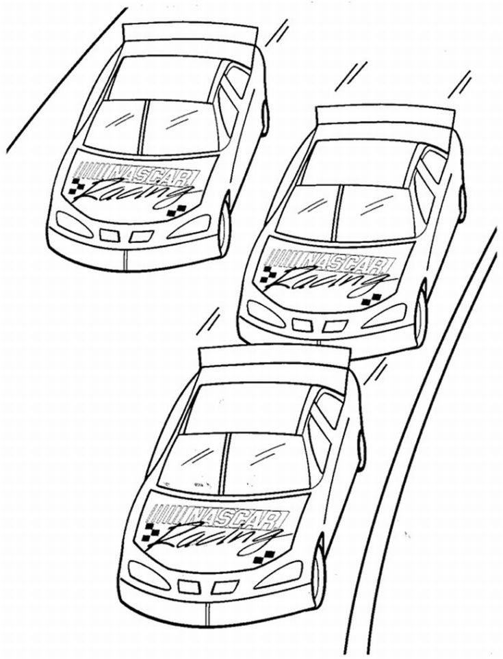 Coloriage d'une voiture de sport sur un fond simple