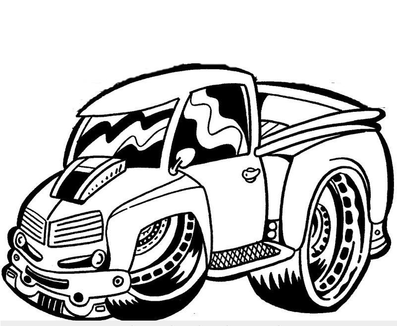 Coloriage d'une voiture de sport sur fond de route