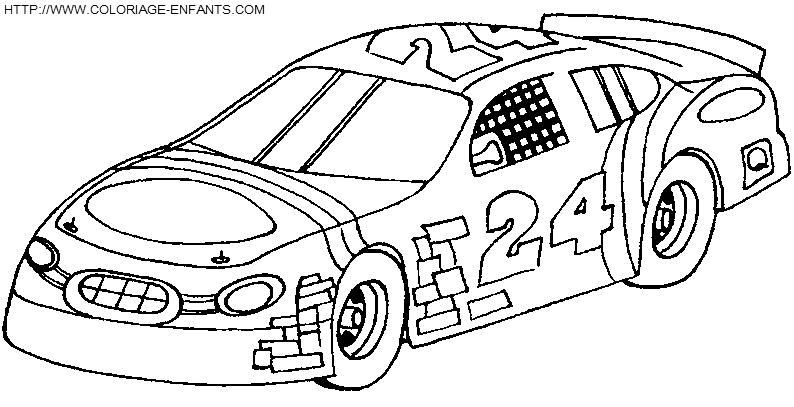 Coloriage Voiture de course #48234 à imprimer Coloriage Voiture de course #48234 à imprimer