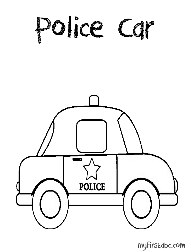 Coloriage Voiture de police #48295 à imprimer Coloriage Voiture de police #48295 à imprimer