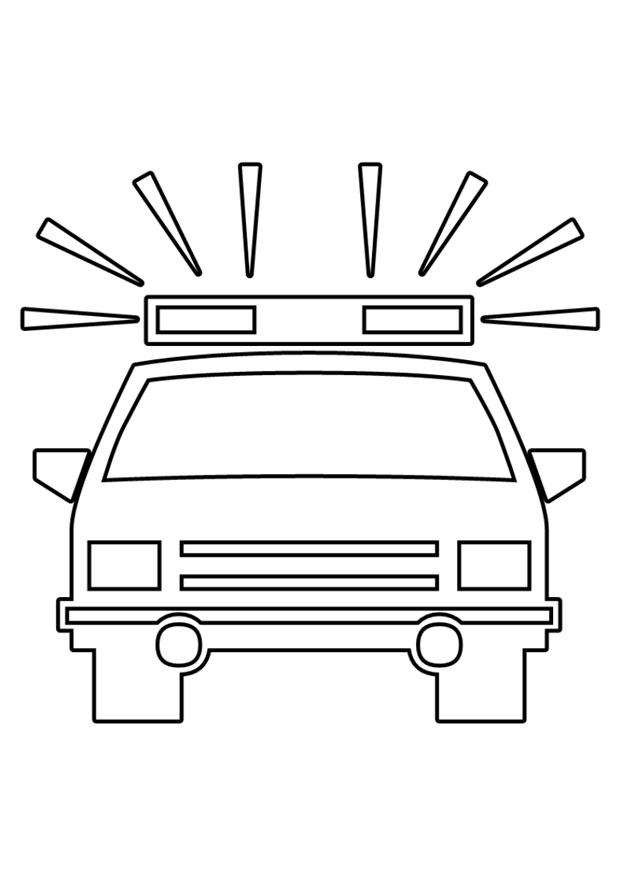 Coloriage Voiture de police #48306 à imprimer Coloriage Voiture de police #48306 à imprimer