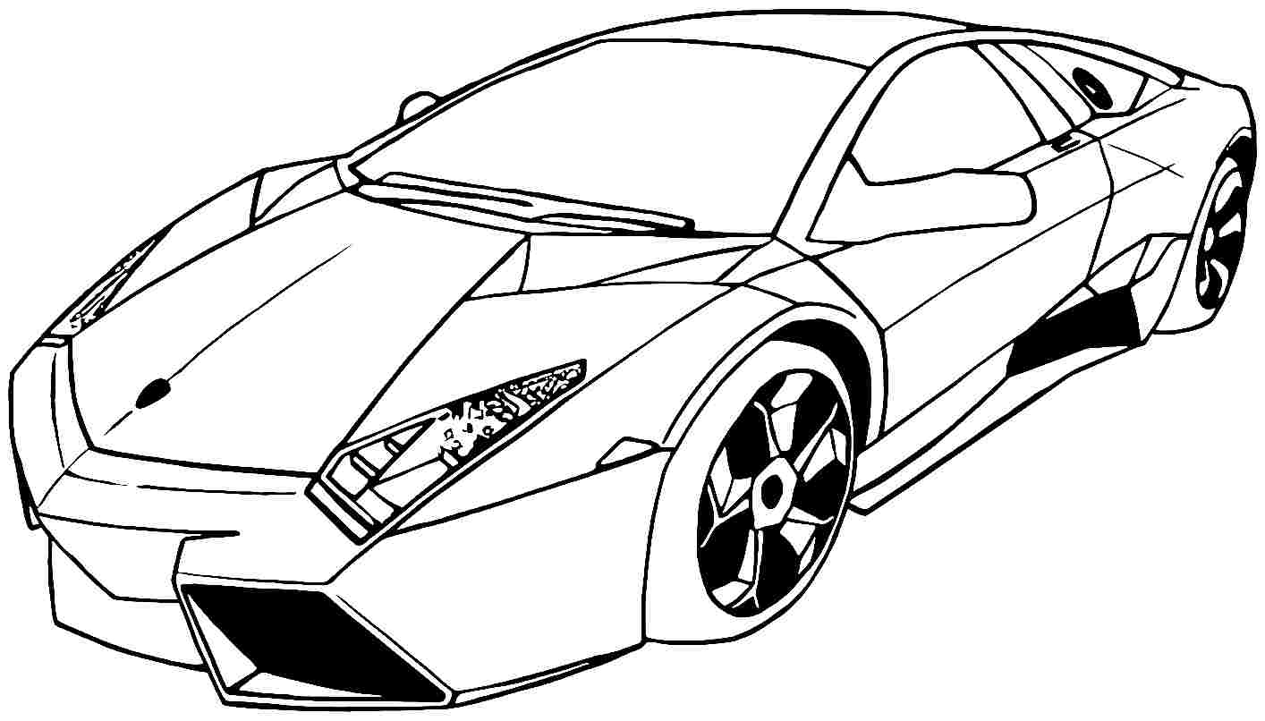 Coloriage d'une voiture de sport tuning sur fond dynamique