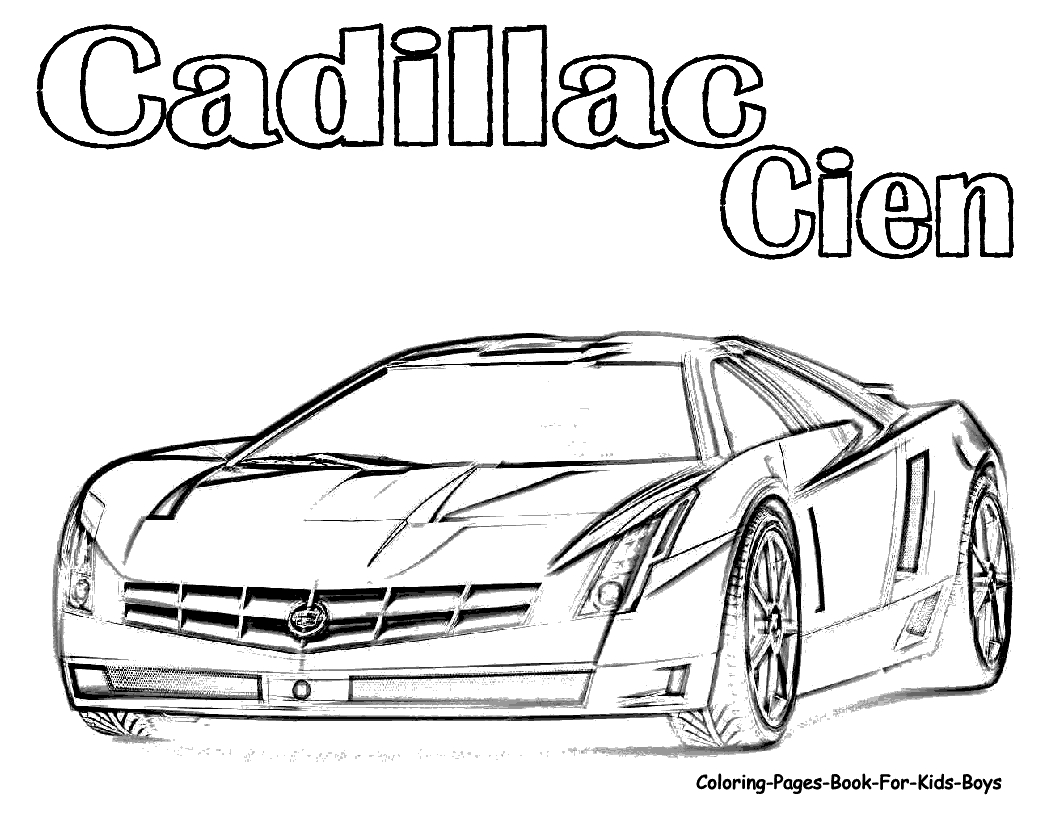 Coloriage d'une voiture de sport tuning sur fond neutre