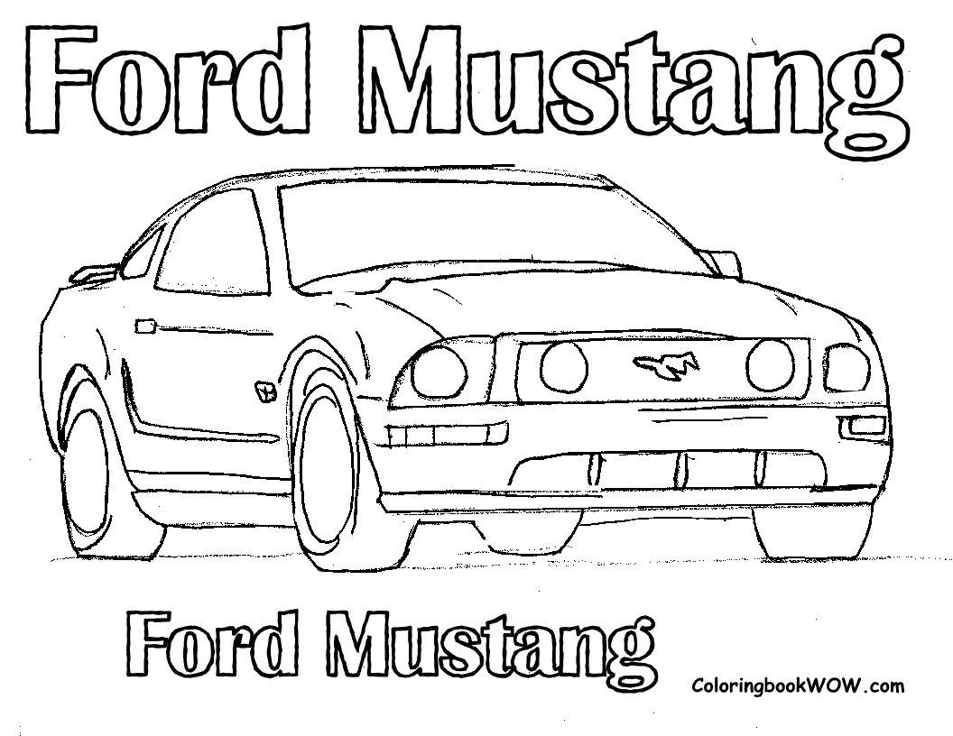 Coloriage d'une voiture de sport tuning sur fond simple