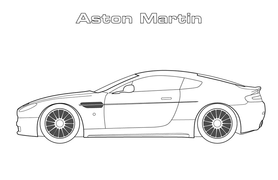 Coloriage d'une voiture de sport tuning sur fond urbain