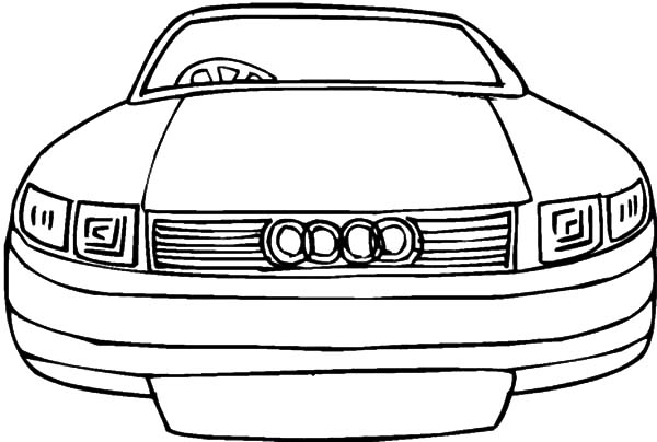 Coloriage d'une voiture de sport tuning sur fond neutre