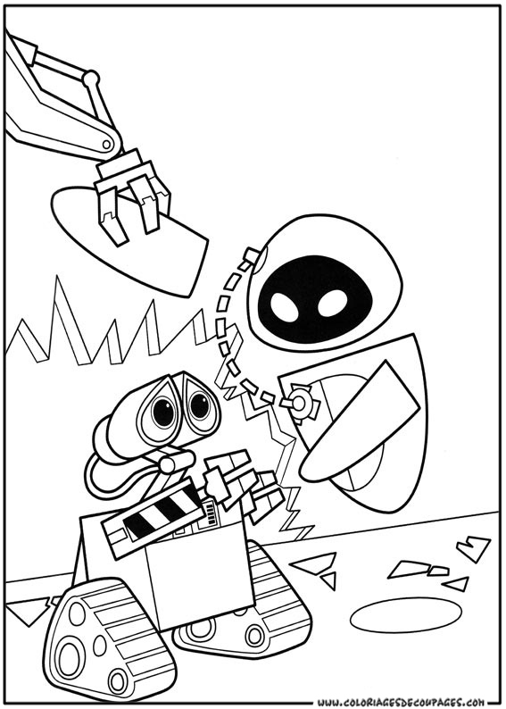 Wall-E en pleine exploration sur une planète dévastée