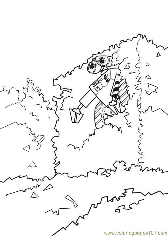 Wall-E et Eve dans un paysage futuriste