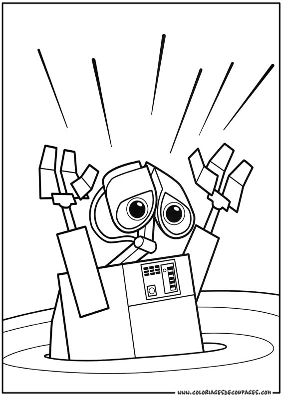 Coloriage Wall-E #53728 à imprimer