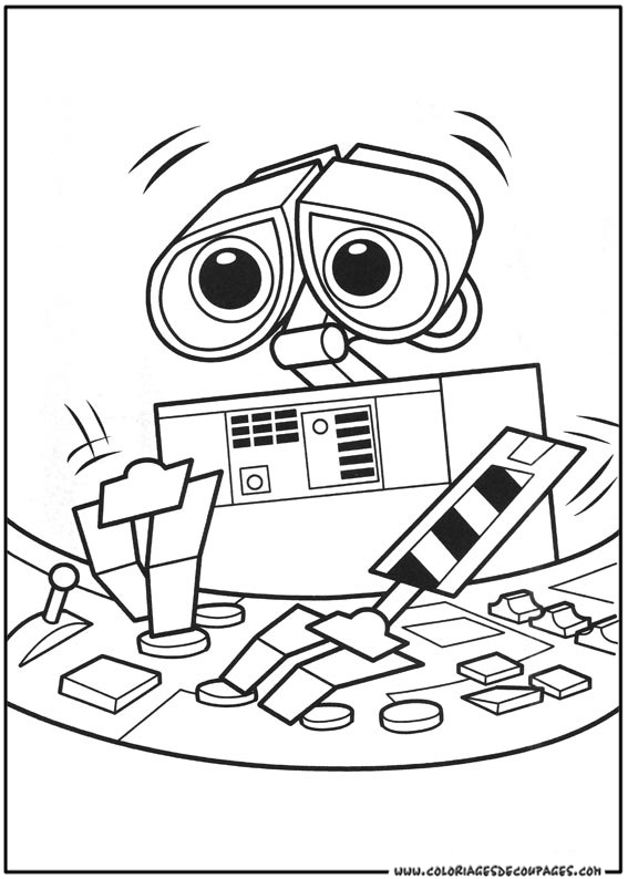 Wall-E en pleine aventure au milieu des déchets