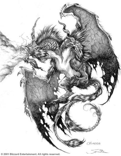 Coloriage d'un guerrier de Warcraft en pleine bataille