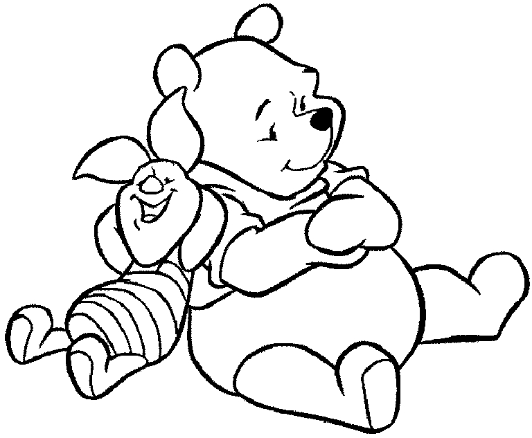 Winnie l'Ourson en train de déguster un pot de miel sous un arbre