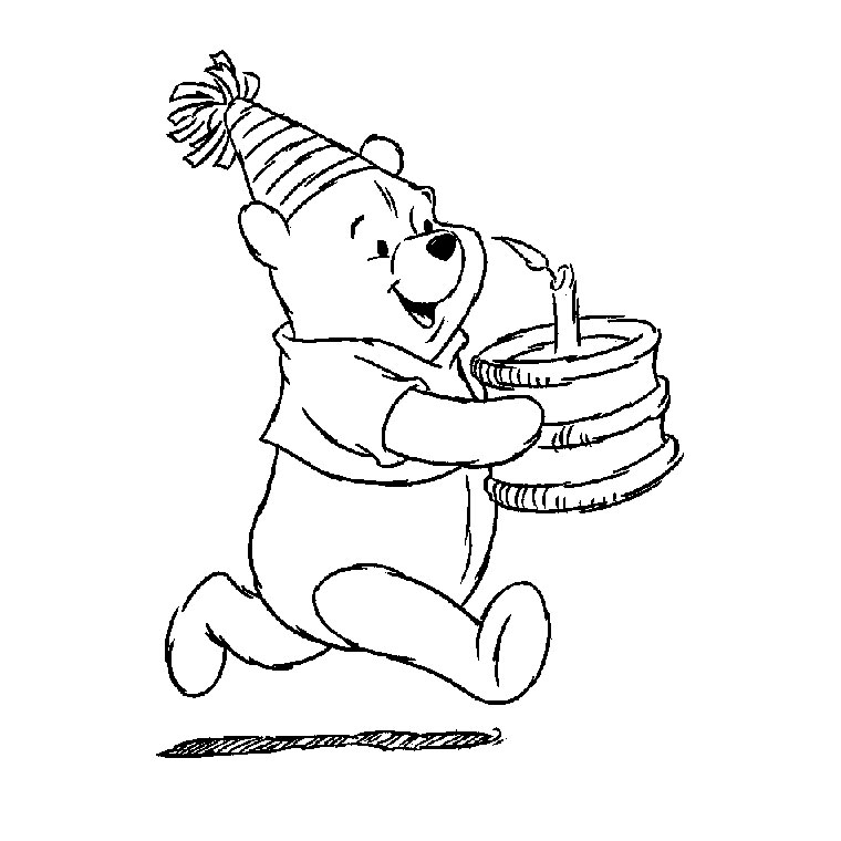 Winnie l'Ourson assis dans un jardin avec ses amis