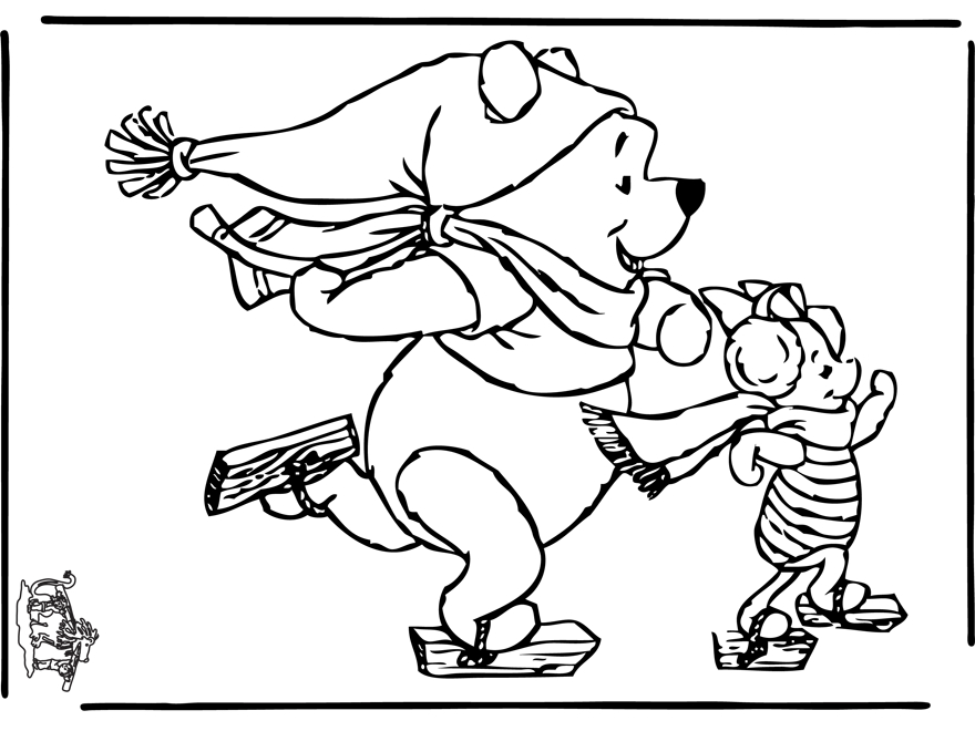 Winnie l'Ourson et ses amis partageant un moment joyeux dans la forêt Winnie l'Ourson et ses amis partageant un moment joyeux dans la forêt