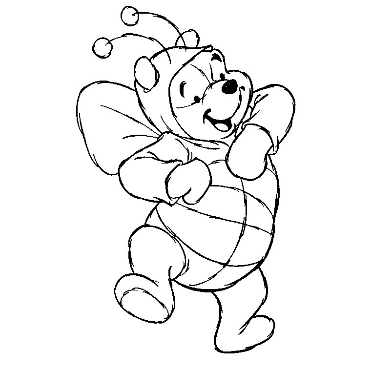 Winnie l'Ourson en train de savourer un pot de miel dans la forêt