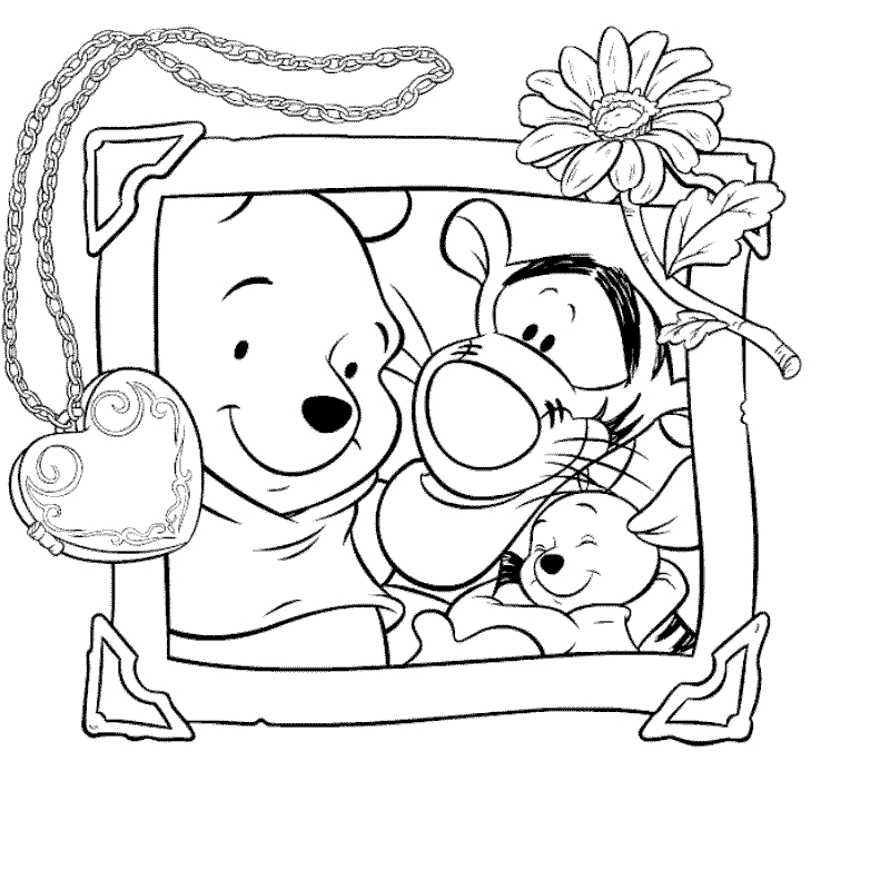 Winnie l'Ourson s'amusant avec ses amis dans la forêt