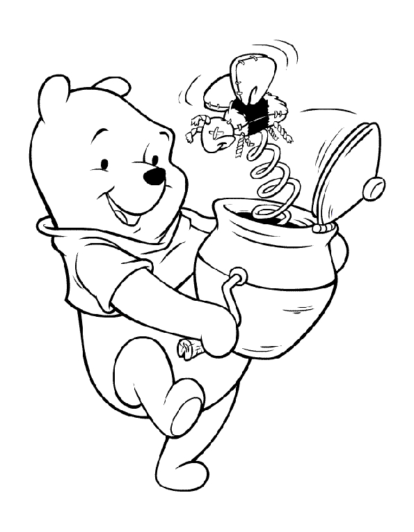 Winnie l'Ourson se prélasse sous un arbre en attendant ses amis
