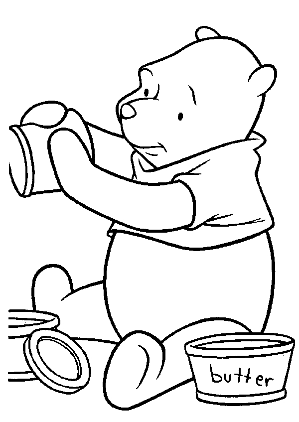 Winnie l'Ourson se prélasse dans un champ fleuri
