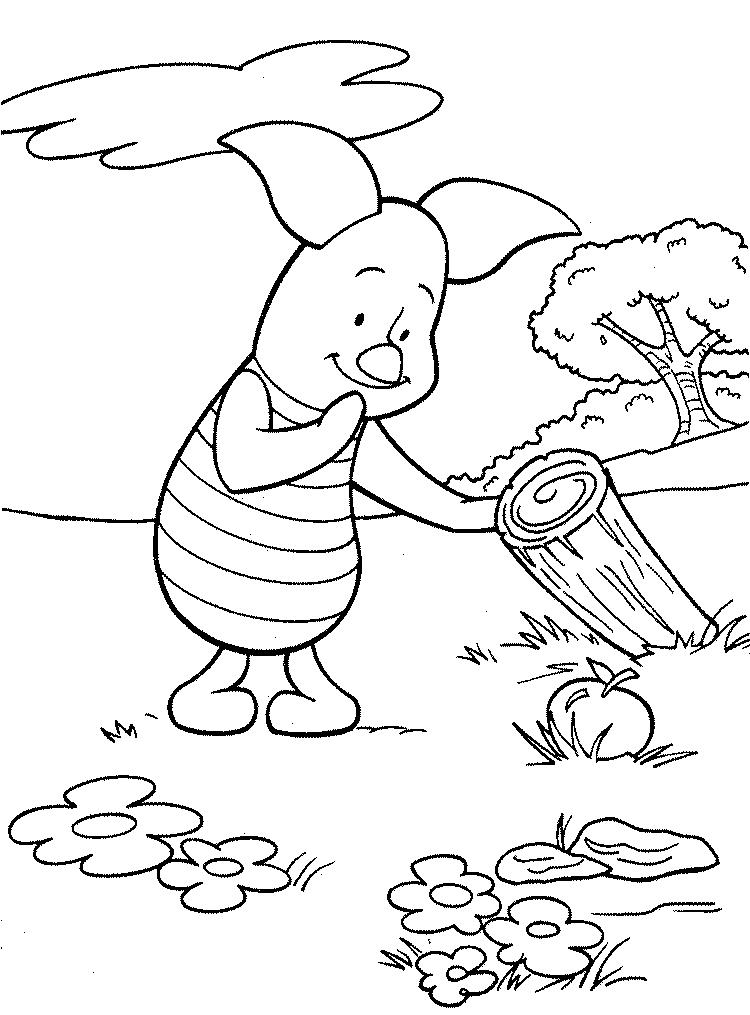 Winnie l'Ourson et ses amis dans une scène de camaraderie au bord d'un arbre