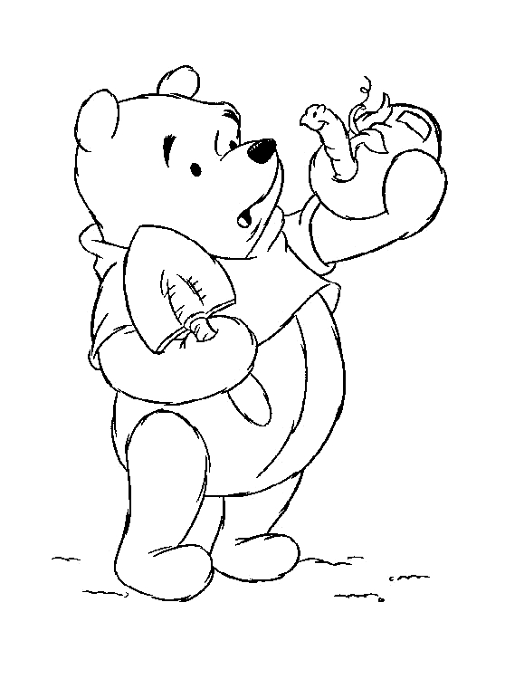 Winnie l'Ourson en train de se reposer sous un arbre