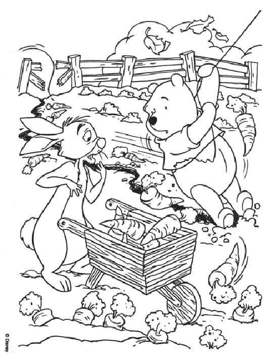 Winnie l'Ourson et ses amis profitent d'une belle journée au jardin