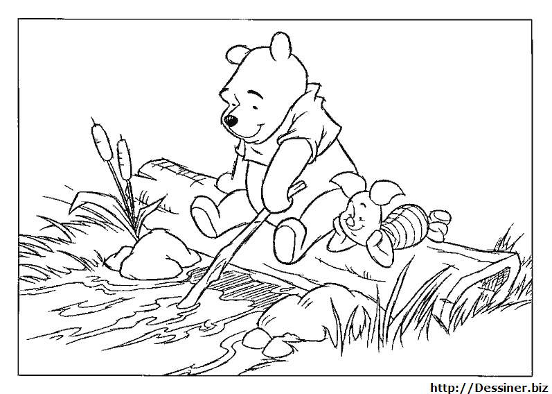 Winnie l'Ourson se repose sous un arbre avec ses amis
