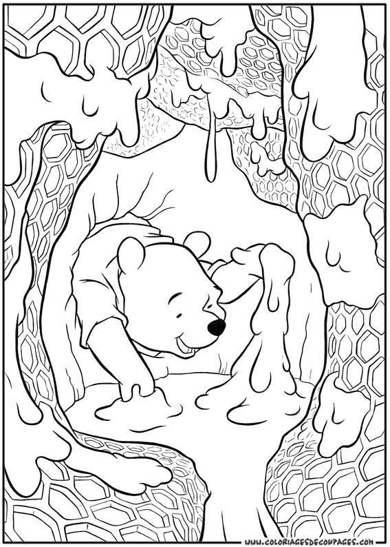 Winnie l'Ourson et ses amis sous un arbre en pleine nature