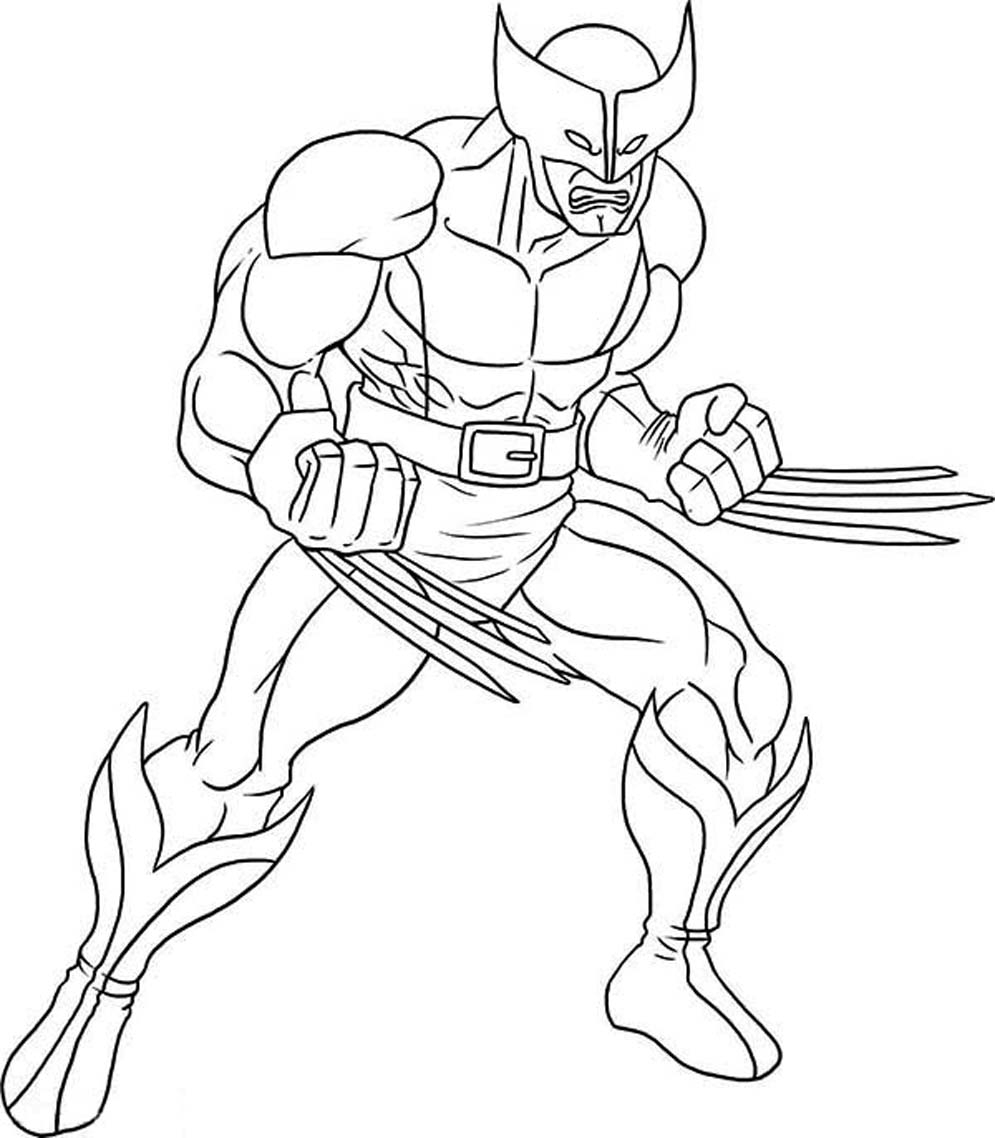 Wolverine en pleine action dans un décor urbain