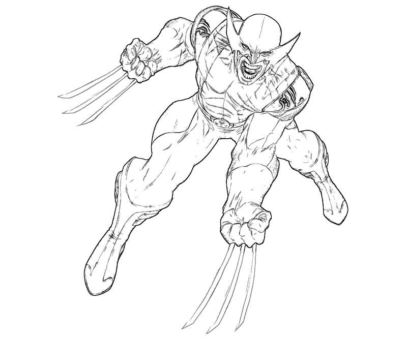 Wolverine prêt au combat dans une scène dynamique