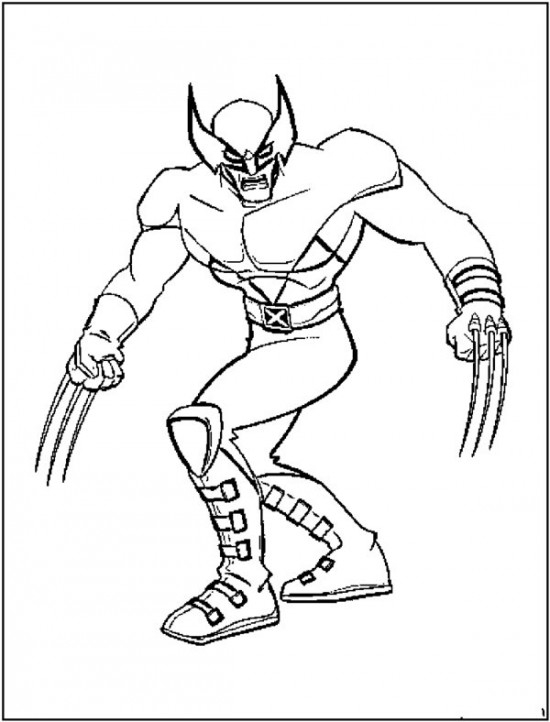 Wolverine en pleine action, prêt à défendre ses alliés