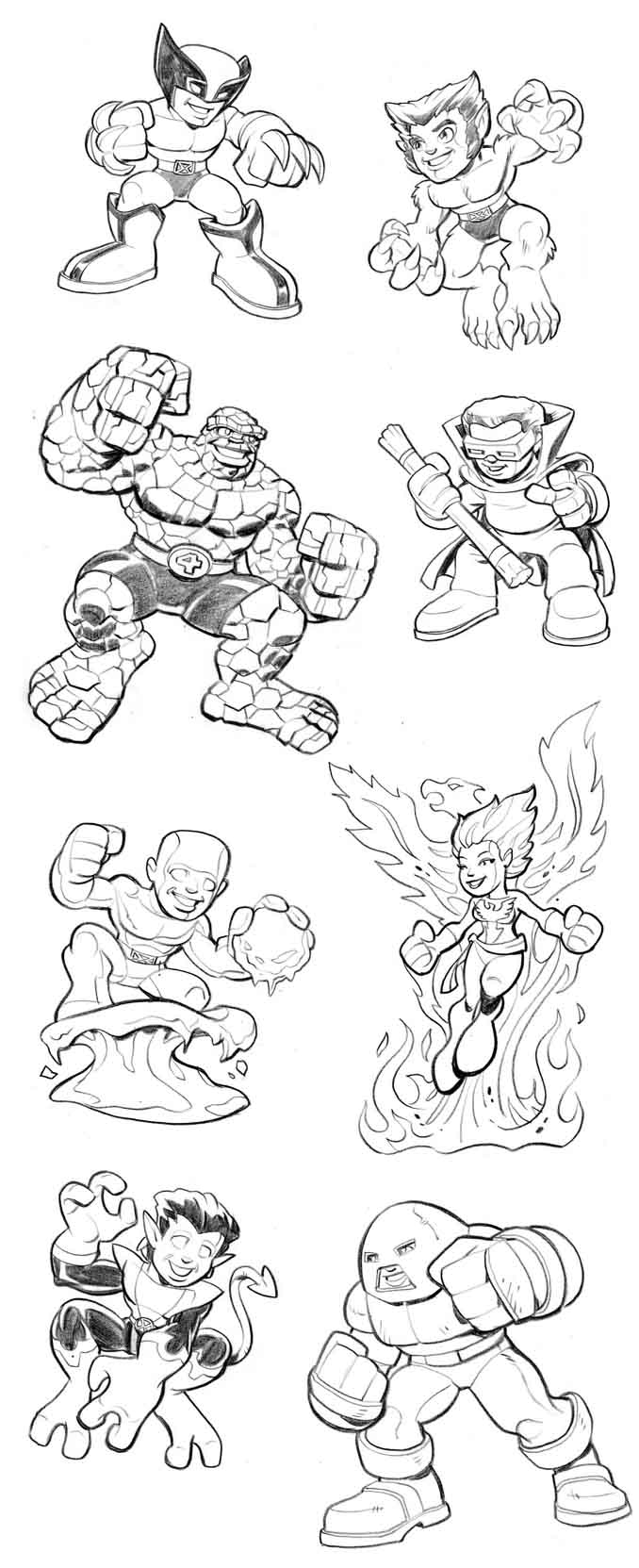 Wolverine en pleine action avec ses griffes sortant