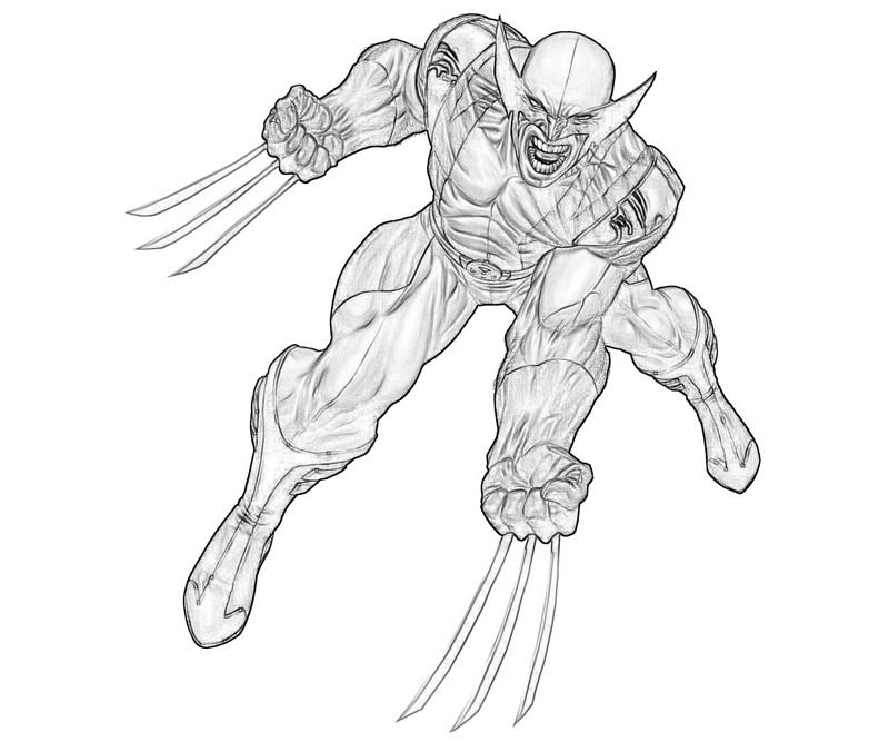 Wolverine en pleine action dans un décor urbain