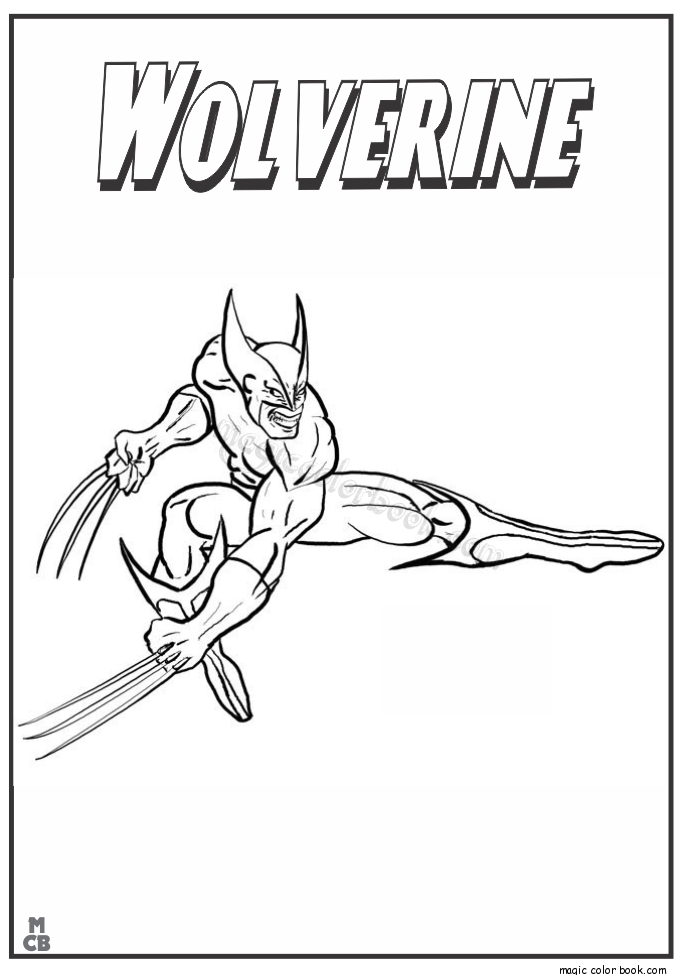 Wolverine en pleine action avec ses griffes sorties