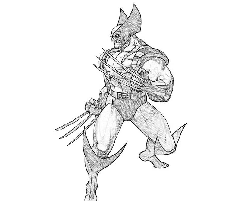 Wolverine en pleine action avec ses griffes sorties