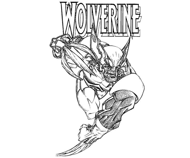 Wolverine en pleine action, prêt à combattre