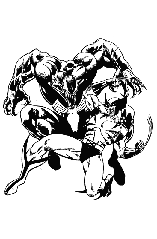 Wolverine en pleine action avec ses griffes sorties