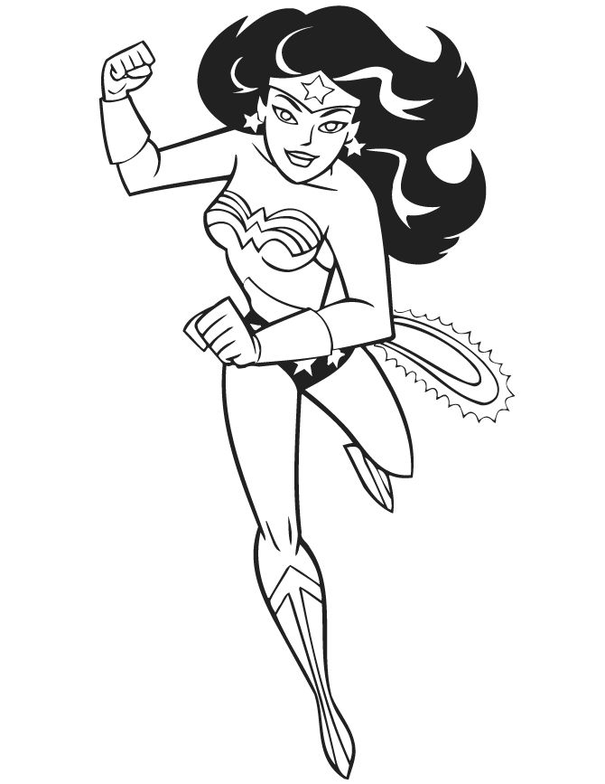 Wonder Woman en position de combat avec son lasso et son bouclier