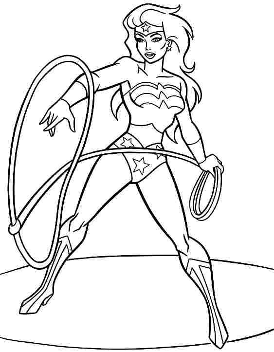 Wonder Woman en pleine action, prête à défendre la justice