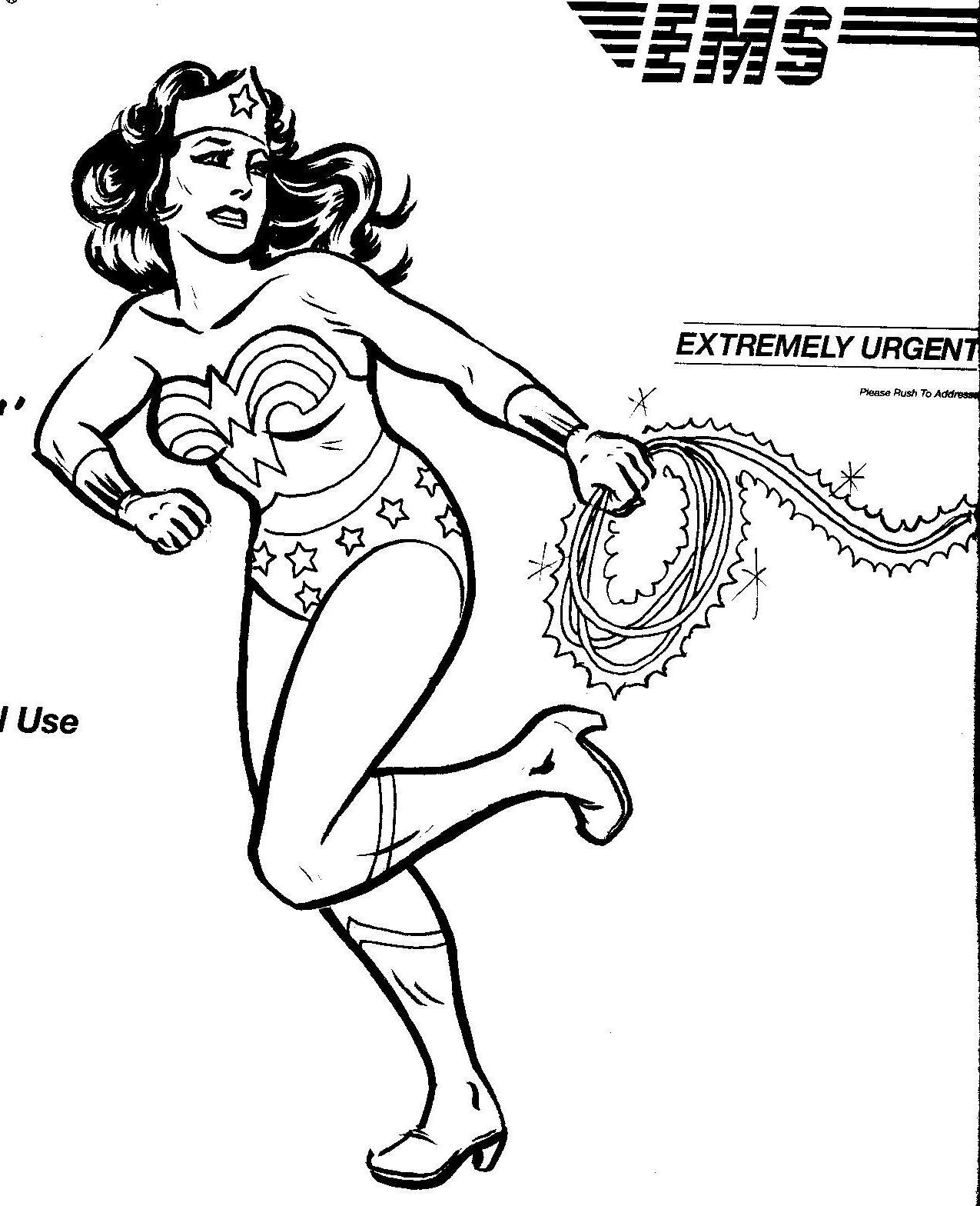 Wonder Woman en pleine action, prête à défendre la justice