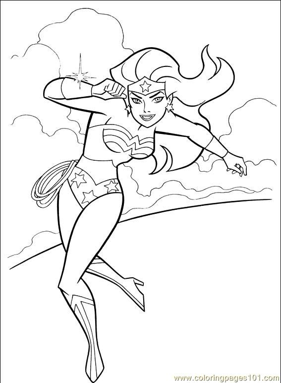 Wonder Woman en pleine action, prête à défendre la justice