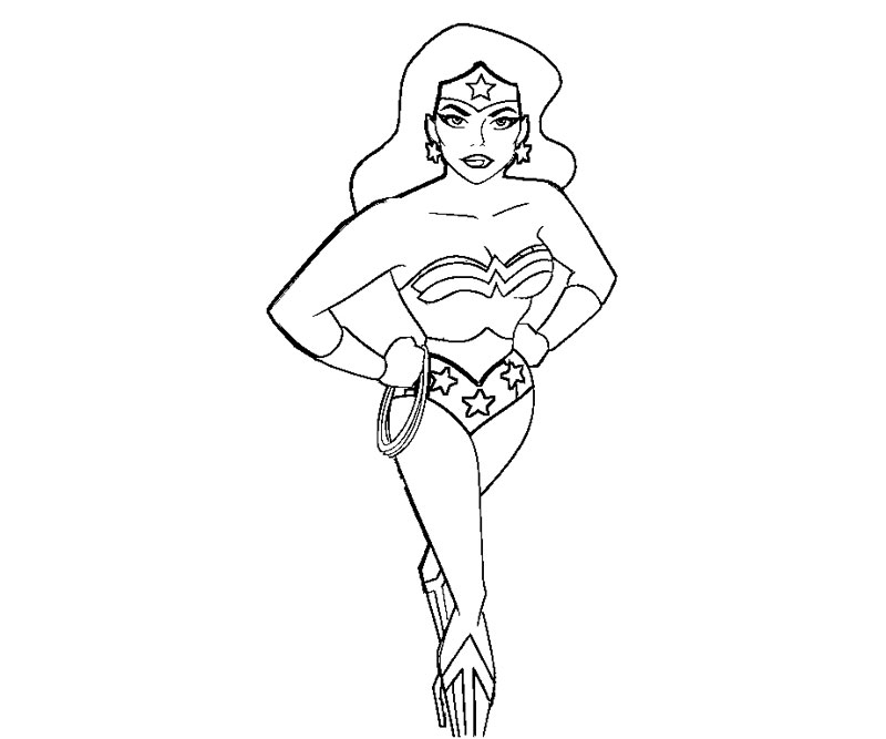 Wonder Woman en pleine action, prête à défendre la justice