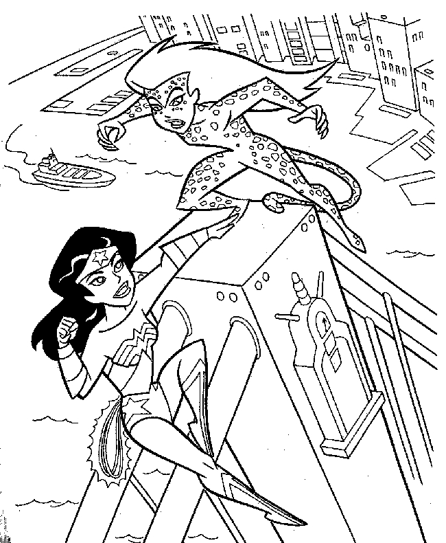 Wonder Woman se prépare pour l'action dans un décor héroïque